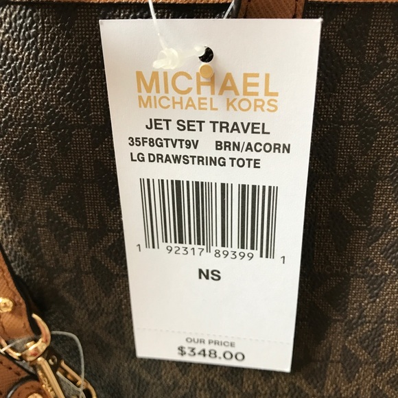 ❤️🌷mk tote/drawstring/large/shoulder bag/brown l - Picture 3 of 8